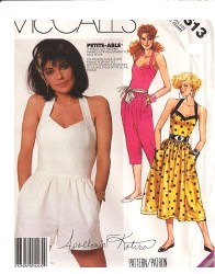 2513 MCCALLS SWEETHEART HALTER DRESS, JUMPSUIT - ROMPER PATTERN 14